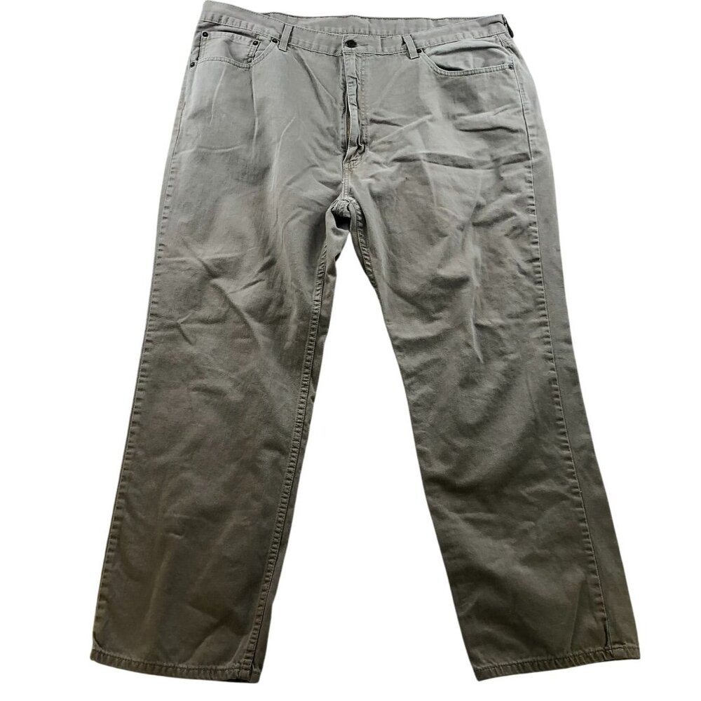 Levi's Mens Pants Size 44x29 Hemmed 559 Khaki Straight Relaxed Classic Casual Po